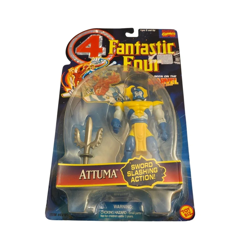 Vintage 1995 Marvel Fantastic Four Attuma Toy Biz Figure MOC